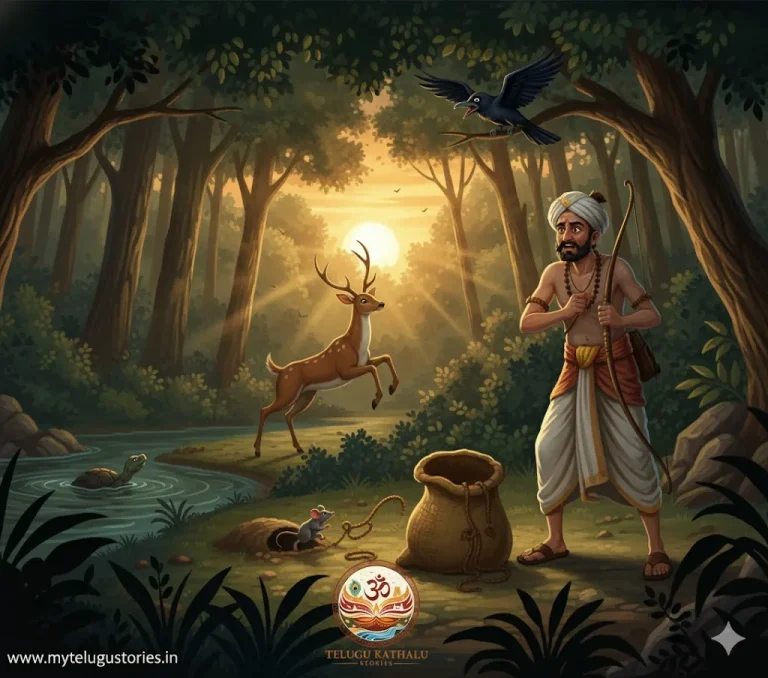 Four Friends Moral Story in Telugu