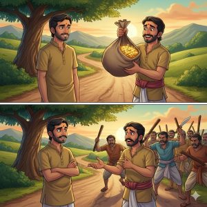 ఇద్దరు స్నేహితుల నీతి కథ