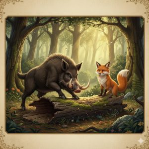 పంది మరియు నక్క కథ