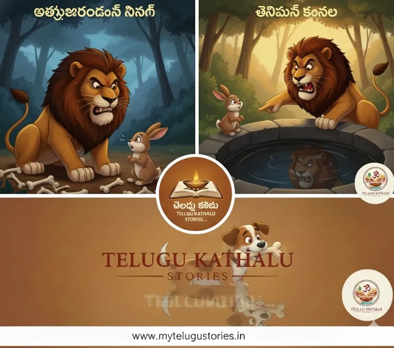 Lion and Rabbit Story in Telugu