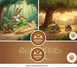 Tortoise and Hare Story in Telugu